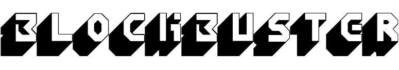 Blockbuster font preview