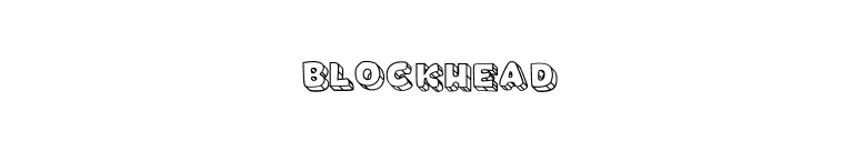 BLOCKHEAD font preview