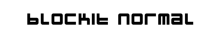 blockit Normal font preview