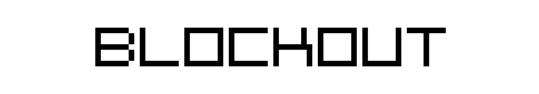 BlockOut font preview