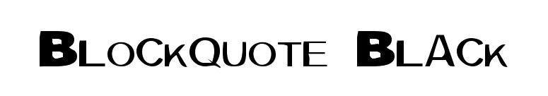 Blockquote Black font preview