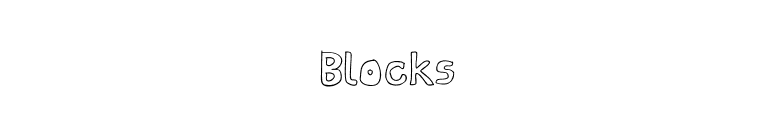 Blocks font preview