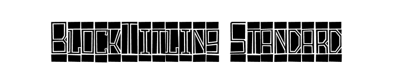 BlockTitling Standard font preview