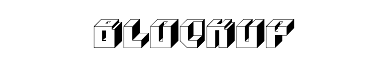 BlockUp font preview