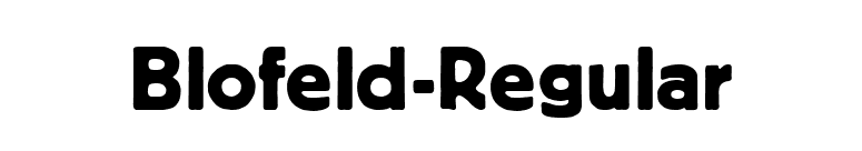 Blofeld-Regular font preview