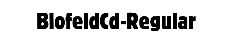 BlofeldCd-Regular font preview