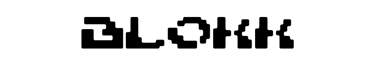 Blokk font preview