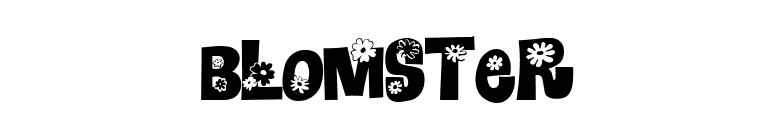 Blomster font preview
