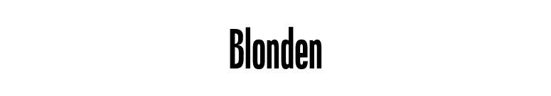 Blonden font preview