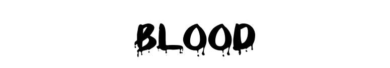 blood font preview