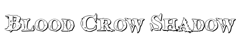 Blood Crow Shadow font preview