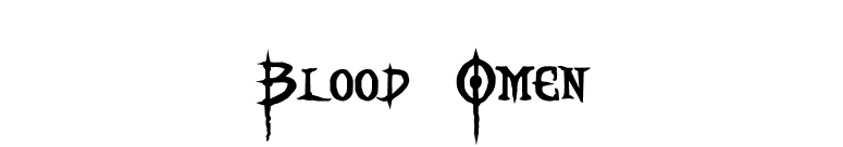 Blood Omen font preview