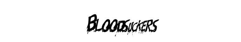 Bloodsuckers font preview