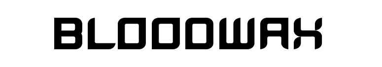 BloodWax font preview
