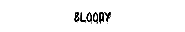 Bloody font preview