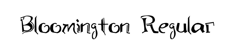 Bloomington Regular font preview