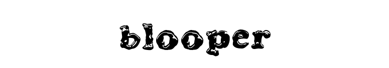 Blooper font preview