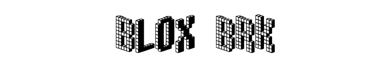 Blox BRK font preview