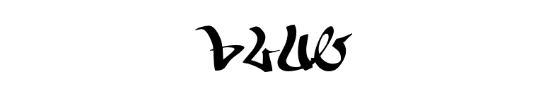 BLUE font preview