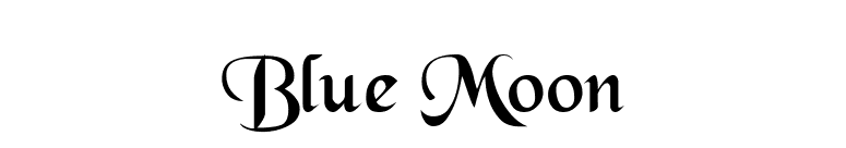 Blue Moon font preview