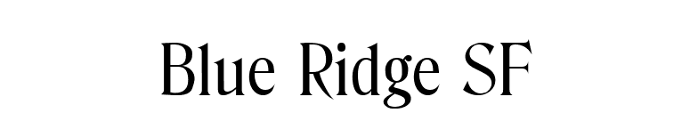 Blue Ridge SF font preview
