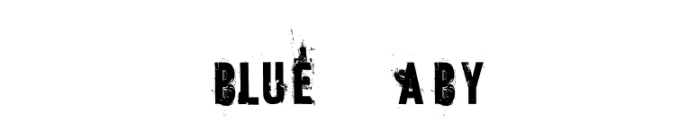 blueBaby font preview