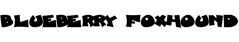 Blueberry Foxhound font preview
