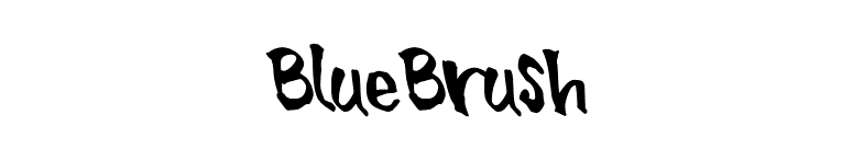 BlueBrush font preview