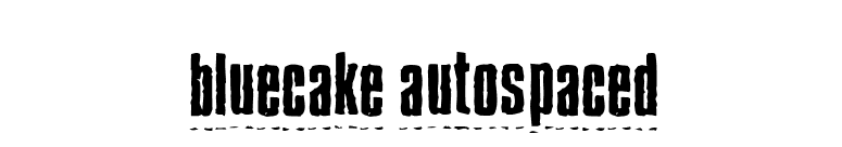 BlueCake Autospaced font preview