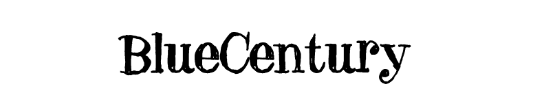 BlueCentury font preview