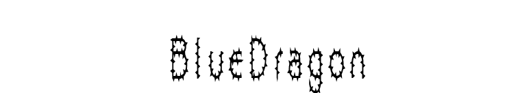 BlueDragon font preview