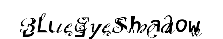 BlueEyeShadow font preview