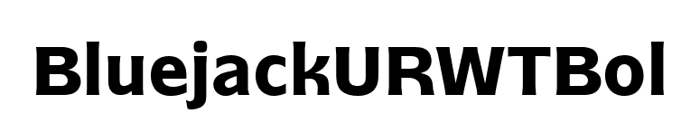 BluejackURWTBol font preview