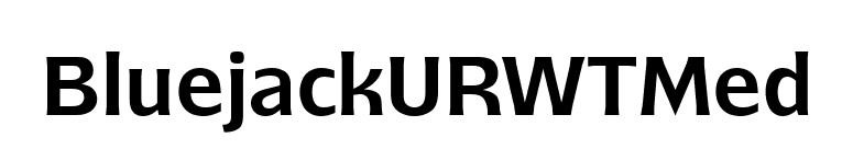 BluejackURWTMed font preview