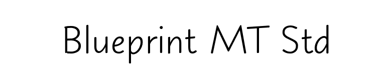 Blueprint MT Std font preview