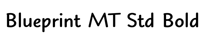 Blueprint MT Std Bold font preview