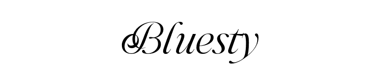 Bluesty font preview
