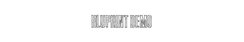 Bluprint DEMO font preview