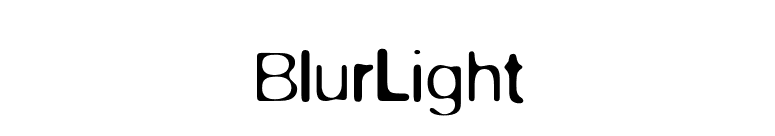 BlurLight font preview