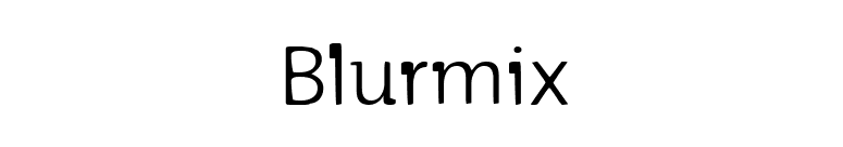 Blurmix font preview