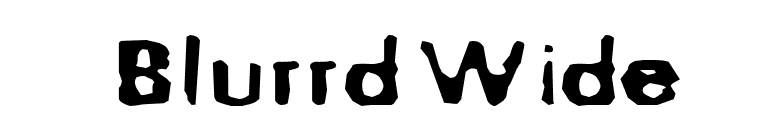 BlurrdWide font preview