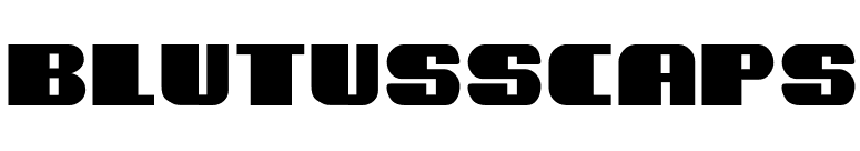 BlutussCaps font preview