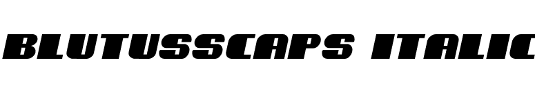 BlutussCaps Italic font preview