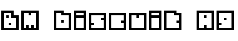 BM biscuit A9 font preview