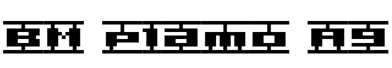 BM plamo A9 font preview