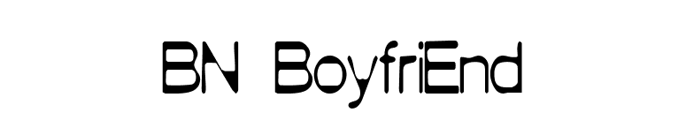 BN BoyfriEnd font preview