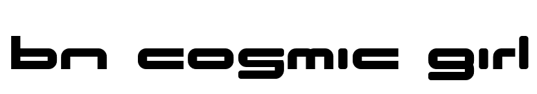 BN Cosmic Girl font preview