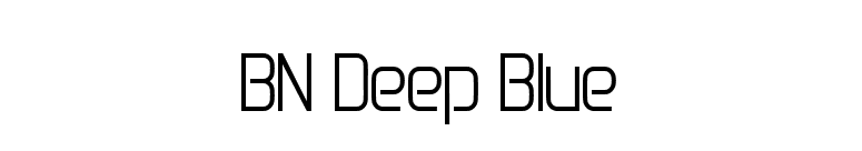 BN Deep Blue font preview