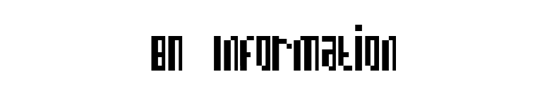BN Information font preview