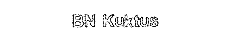 BN Kuktus font preview